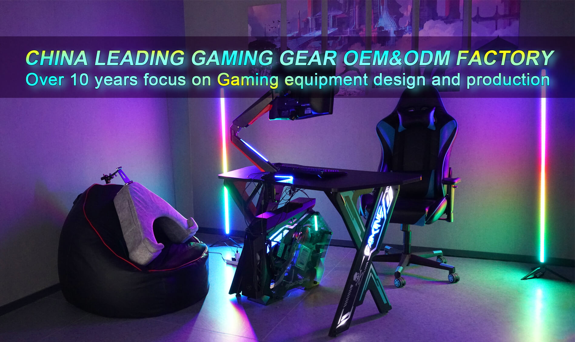 Gaming desk chair sofa beanbag furniture china factory