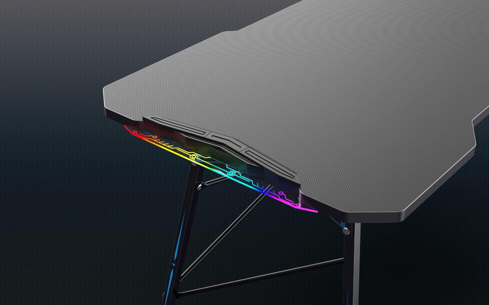 Gaming desk with Acrylic lighting