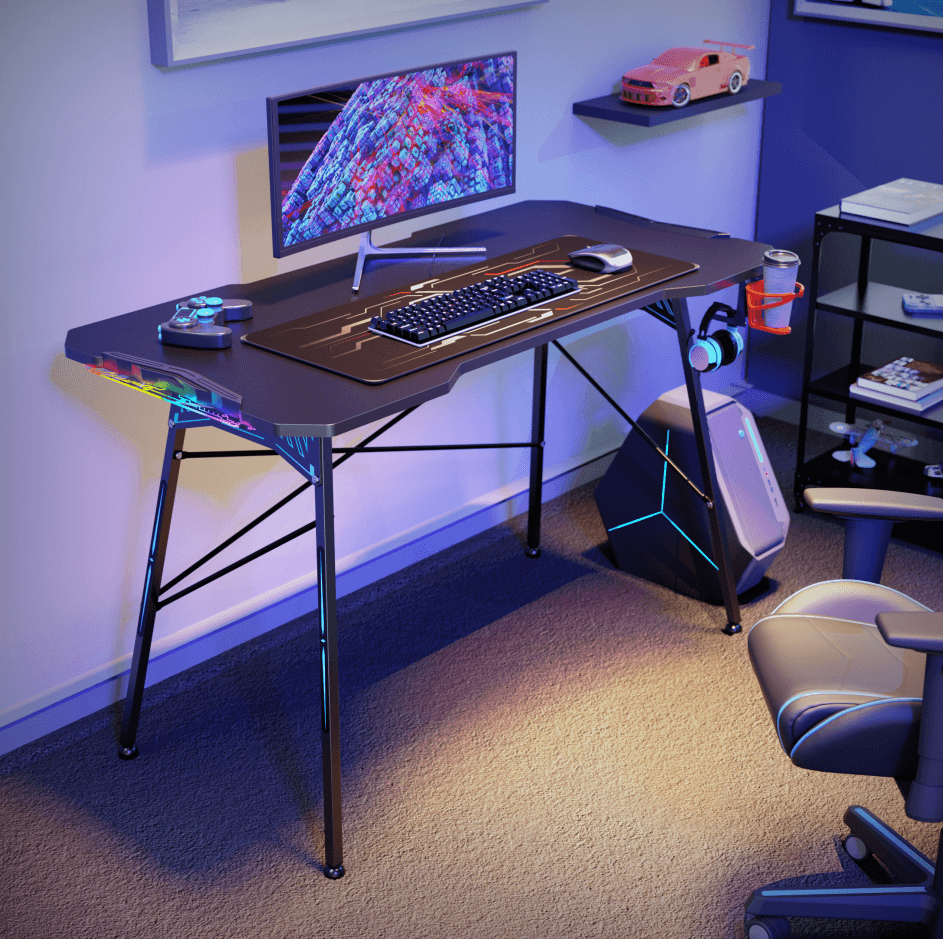 Gaming desk with Acrylic lighting